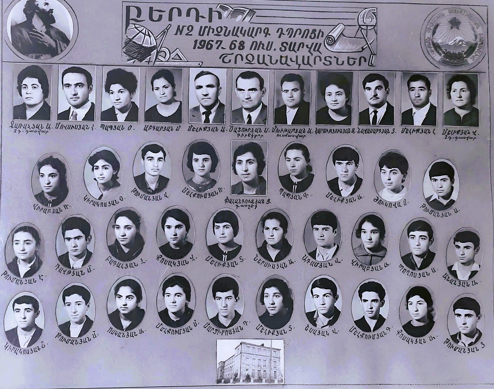 Բերդի թիվ 2 դպրոցի շրջանավարտները
